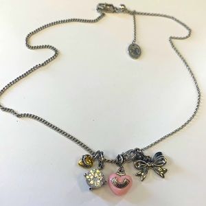Juicy Couture Chain with Two Juicy Heart charms